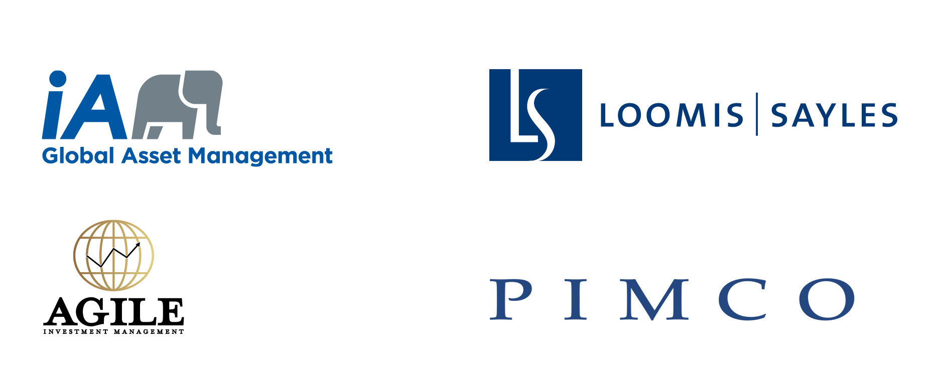 Portfolio components managed by iA Global Asset Management, Loomis, Sayles & Company, Agile Investment Management and Pimco