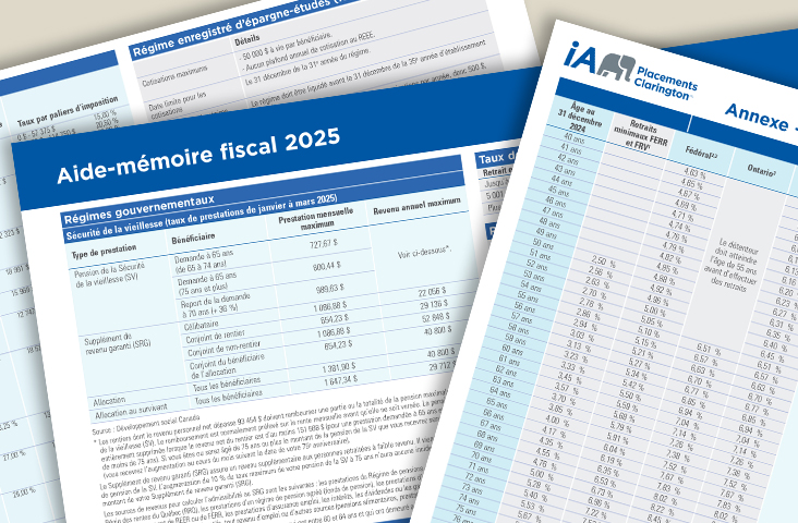 Aide-mémoire fiscal 2025
