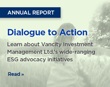 Read out annual Dialogue to Action report to learn about Vancity Investment Management Ltd.’s wide-ranging ESG advocacy initiatives.