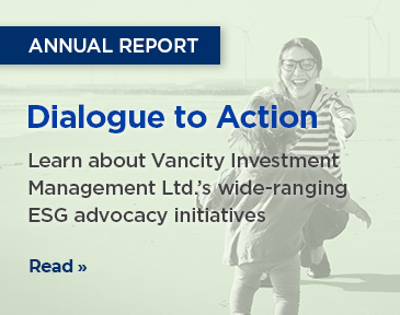 Read our annual Dialogue to Action report to learn about Vancity Investment Management Ltd.’s wide-ranging ESG advocacy initiatives
